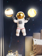Astronaut Dual Planet Wall Lamp, two worlds one wall infinite wow 🚀🪐✨ - wall Lamp
