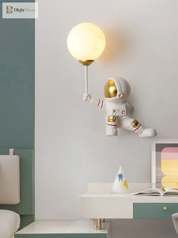Astronaut Dual Planet Wall Lamp, two worlds one wall infinite wow 🚀🪐✨ - wall Lamp