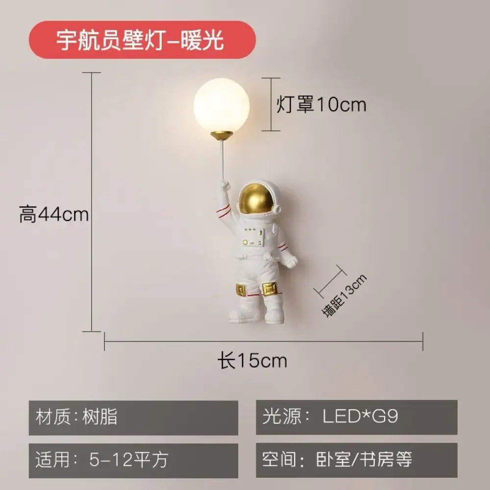 Astronaut Dual Planet Wall Lamp, two worlds one wall infinite wow 🚀🪐✨ - Style A - wall Lamp