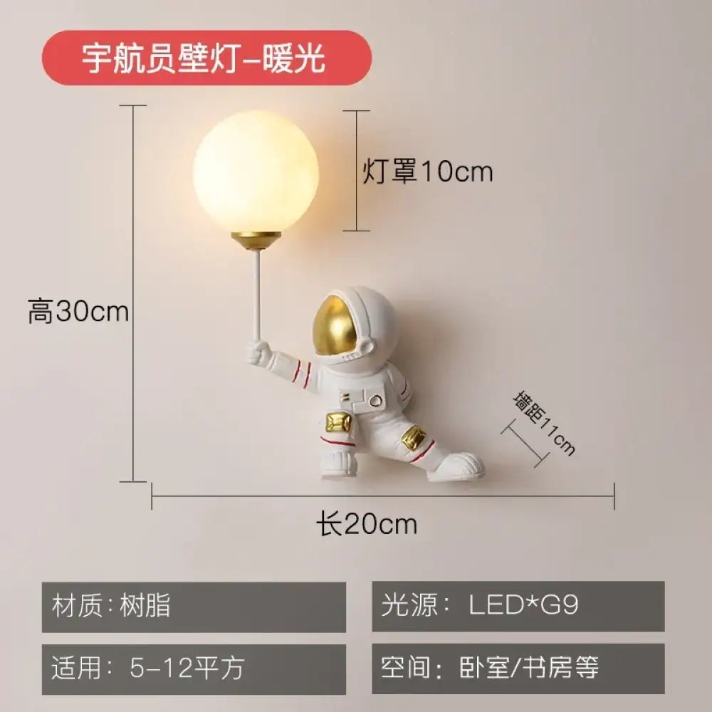 Astronaut Dual Planet Wall Lamp, two worlds one wall infinite wow 🚀🪐✨ - Style B - wall Lamp
