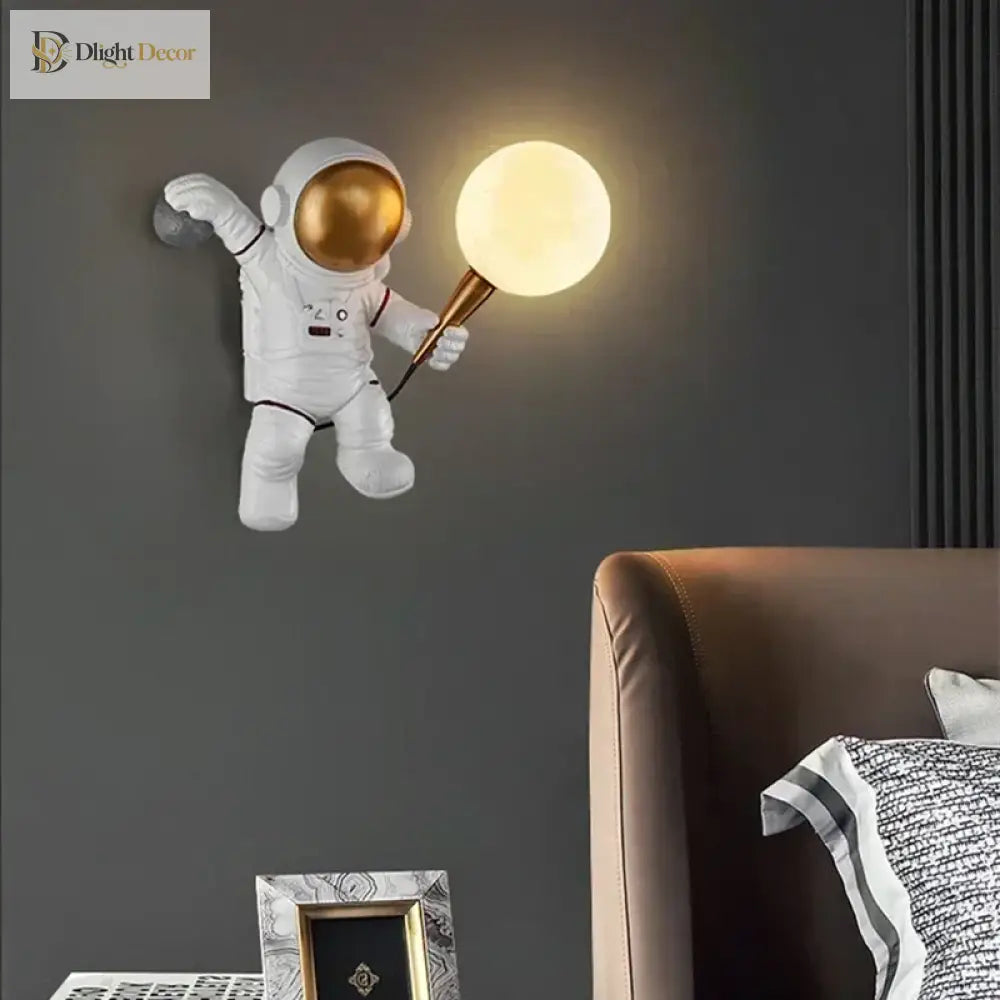 Astronaut Moon Wall Lamp, the lamp that turns your wall into a launchpad 🚀🌕✨ - wall Lamp