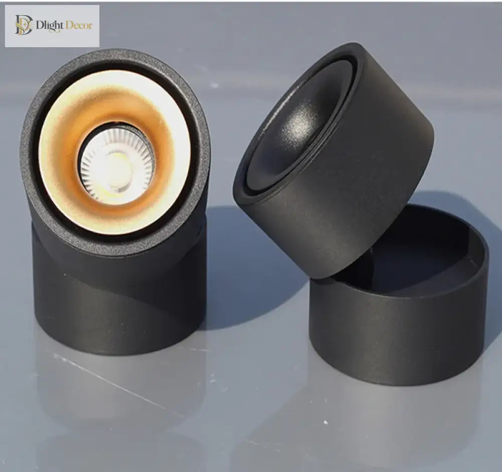Recessed Led Light Spot - Plafond Downlight With Surface Cob Dimmable Ceiling Lamps In 9W 12W 15W