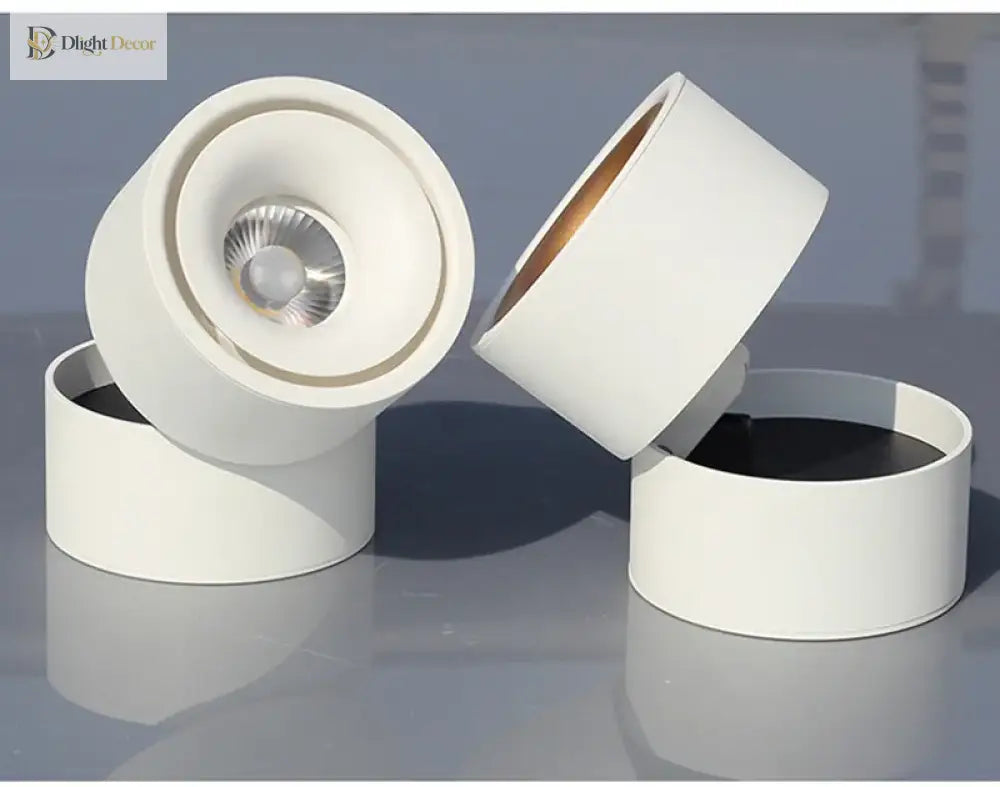 Recessed Led Light Spot - Plafond Downlight With Surface Cob Dimmable Ceiling Lamps In 9W 12W 15W