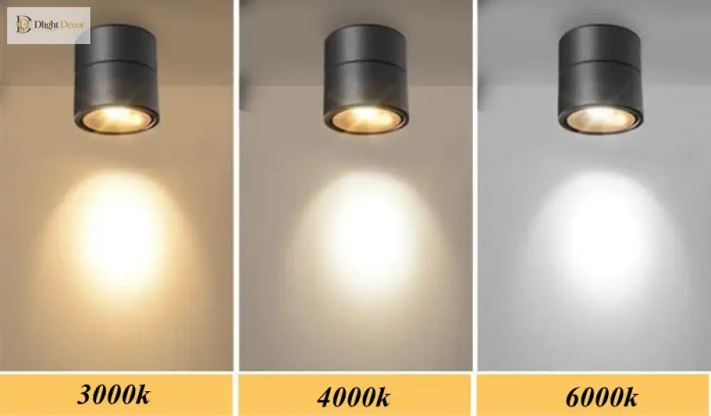 Recessed Led Light Spot - Plafond Downlight With Surface Cob Dimmable Ceiling Lamps In 9W 12W 15W