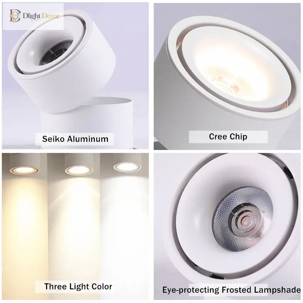 LED Track Light - 15W/12W/10W Spotlights for Bedrooms Shops and Corridors ceiling light