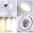 LED Track Light - 15W/12W/10W Spotlights for Bedrooms Shops and Corridors ceiling light