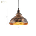 Aubrey Rustic Barn Pendant Lamp - Industrial Charm For Any Space
