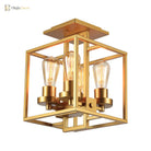 Aubrie Square Ceiling Light - Industrial Style For Modern Living Fixtures
