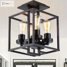Aubrie Square Ceiling Light - Industrial Style For Modern Living Fixtures
