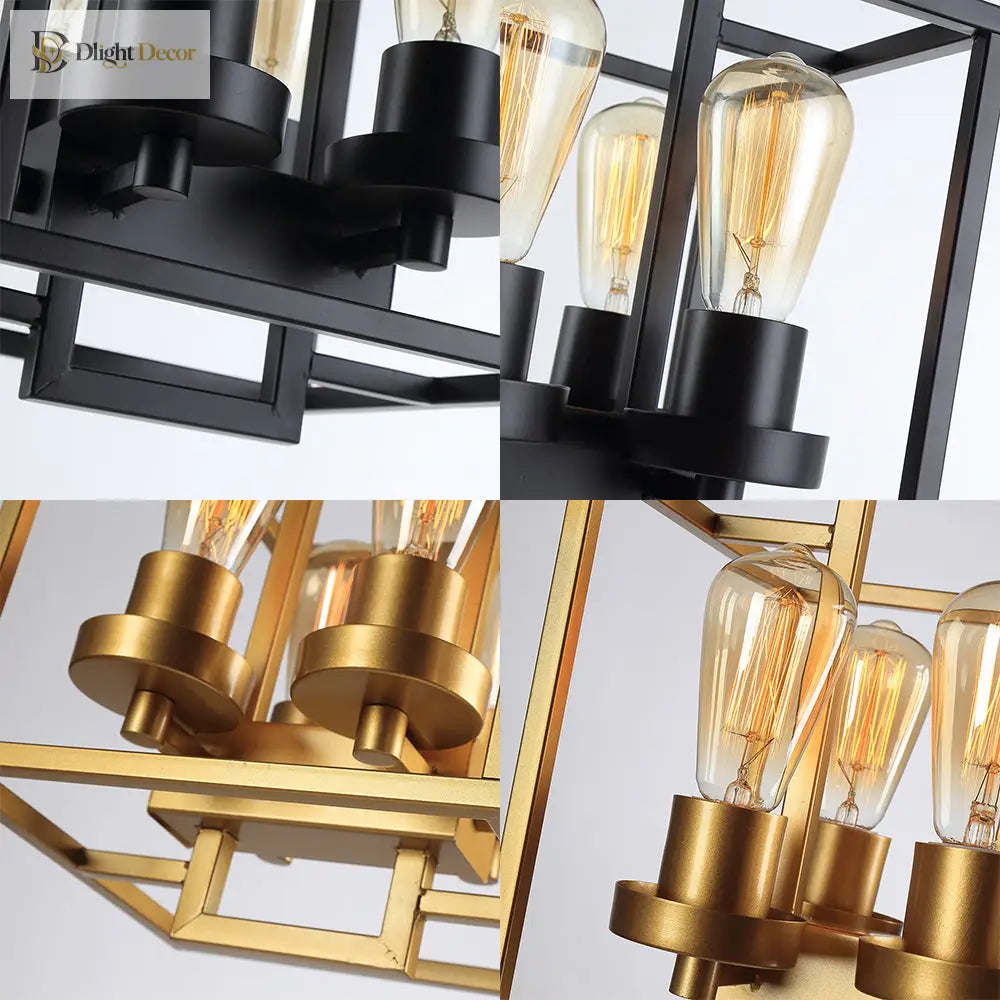 Aubrie Square Ceiling Light - Industrial Style For Modern Living Fixtures