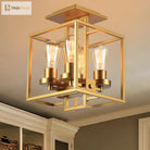 Aubrie Square Ceiling Light - Industrial Style For Modern Living Fixtures