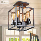 Aubrie Square Ceiling Light - Industrial Style For Modern Living Fixtures