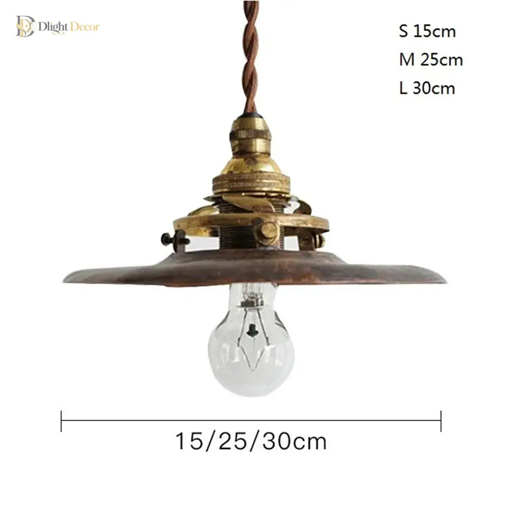 Vintage Brass Industrial Pendant Light - Perfect For Kitchen Dining Room Bar And Loft Decor Lights