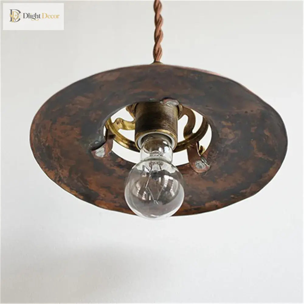 Vintage Brass Industrial Pendant Light - Perfect For Kitchen Dining Room Bar And Loft Decor Lights