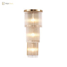 Elevate Your Space With The Luxurious Gold Crystal Wall Sconce