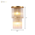 Elevate Your Space With The Luxurious Gold Crystal Wall Sconce