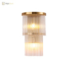 Elevate Your Space With The Luxurious Gold Crystal Wall Sconce