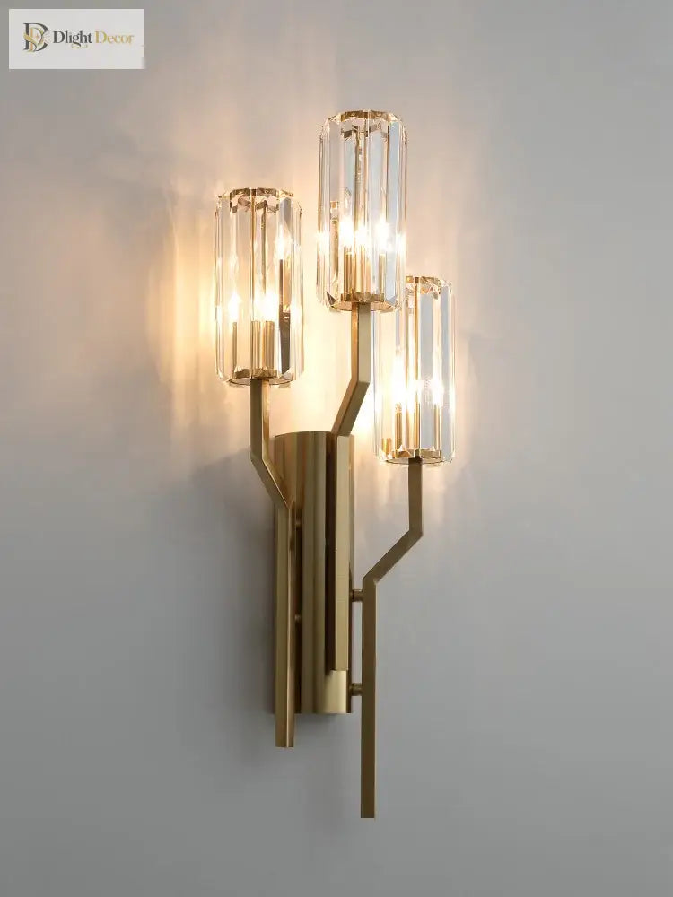 Aurora - Living Room Light Luxury Wall Crystal Tv Background Modern Minimalist Decorative Led Lamps