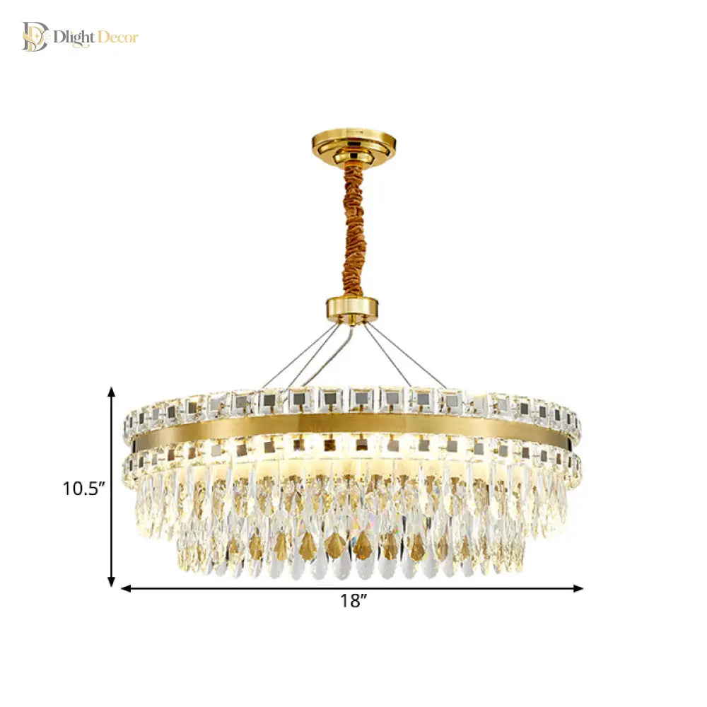 Aurora’s Modern Crystal Chandelier: A Touch Of Elegance With Sparkling Light Ceiling