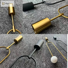 Modern Glass Ball Pendant Light - Led Bedside Hanging Lighting For Nordic Golden Luxury Decor In