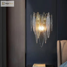 Ava - Modern Art Multicolored Glass Wall Lamp Aisle Luxury Sofa Background Living Room Hotel