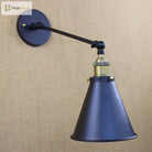 Avery - Industrial Swing Arm Sconce With Conic Shade (1 - Light Black) Wall Light