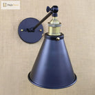 Avery - Industrial Swing Arm Sconce With Conic Shade (1 - Light Black) Wall Light