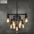 Avery Industrial Chandelier - Bold Statement For Any Space Ceiling Light