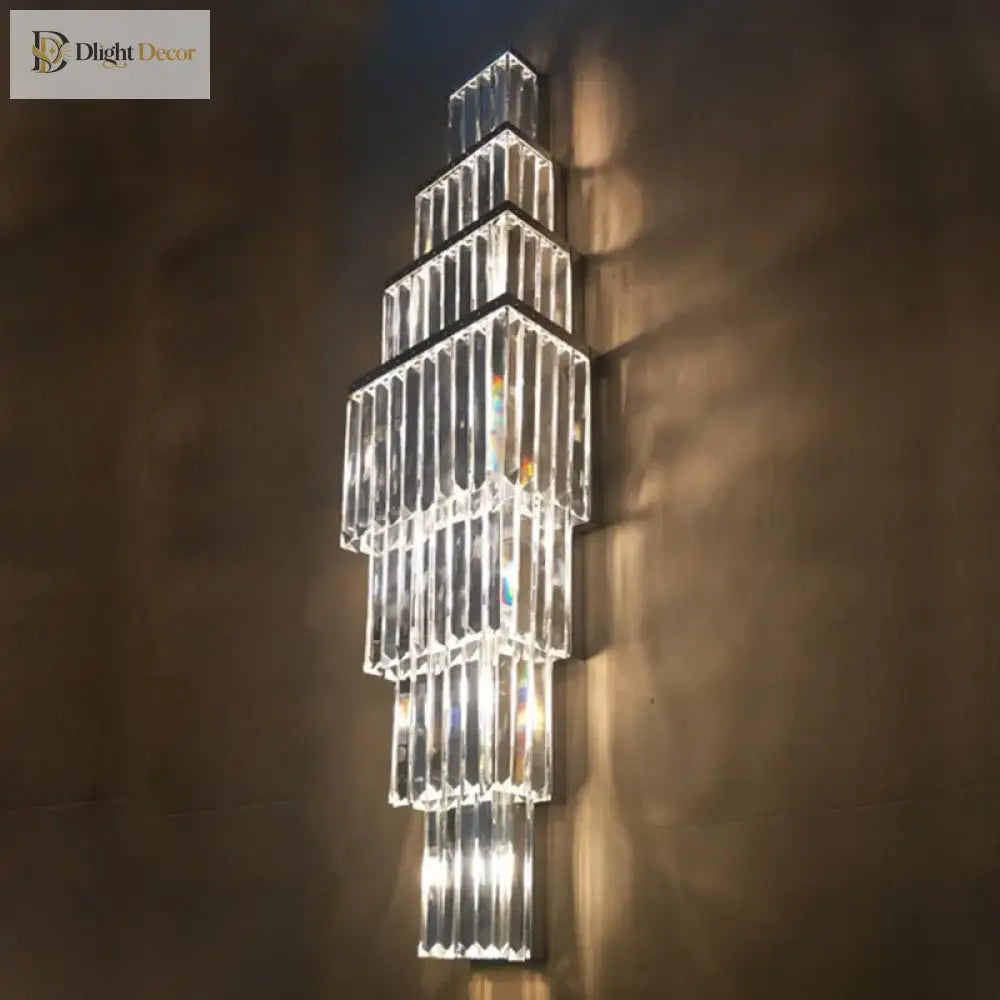 Avery’s Crystal Led Wall Lamp - Simple Elegance For Your Living Spaces Wall Lamp