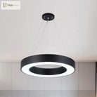 Avery’s Airy Ambiance: Minimalist Black Hoop Pendant Light Lighting