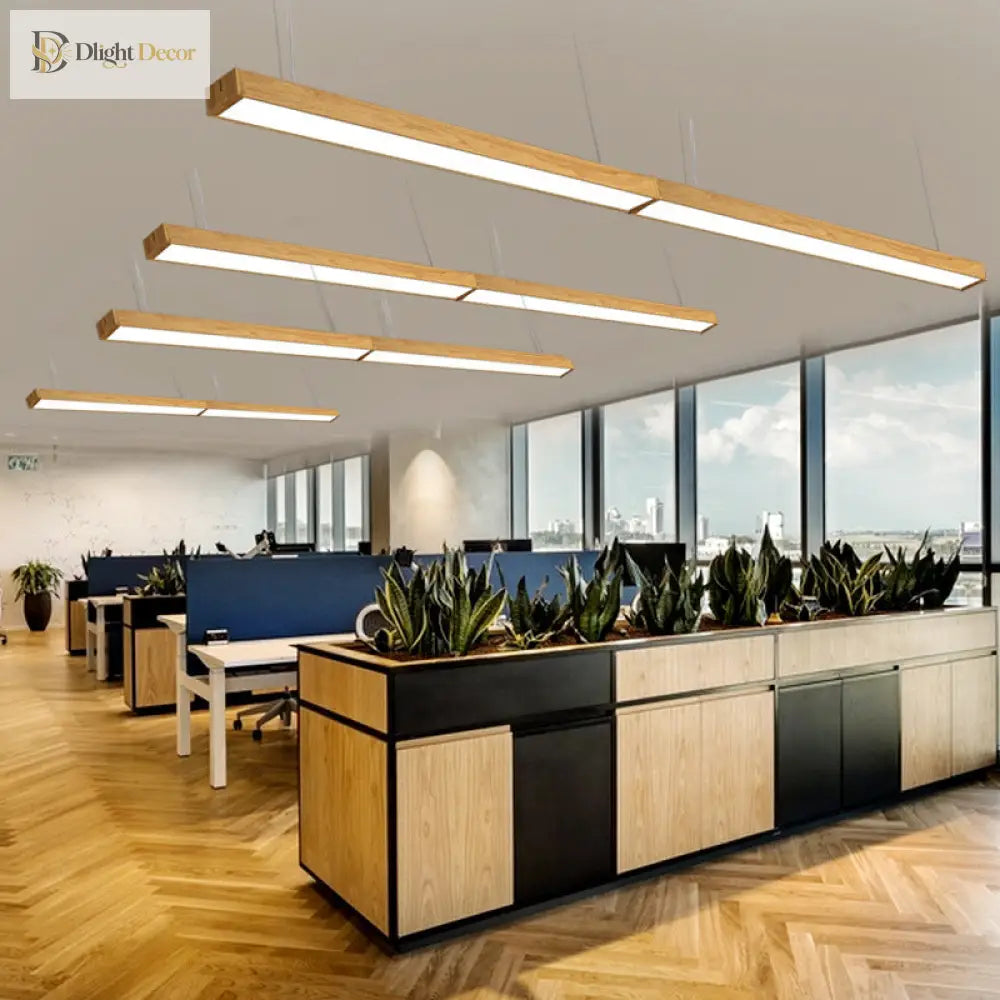 Axel’s Modern Linear Pendant Lamp: Sleek Aluminum Design In Multiple Sizes Lighting