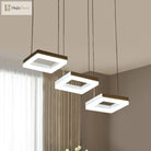 Ayla Modern Marvel: Black & White Acrylic Chandelier Pendant Lighting