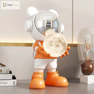 Bear Astronaut Moon Lamp, the boldest most huggable thing your shelf has ever seen 🐻🚀🌕 - Table Lamp