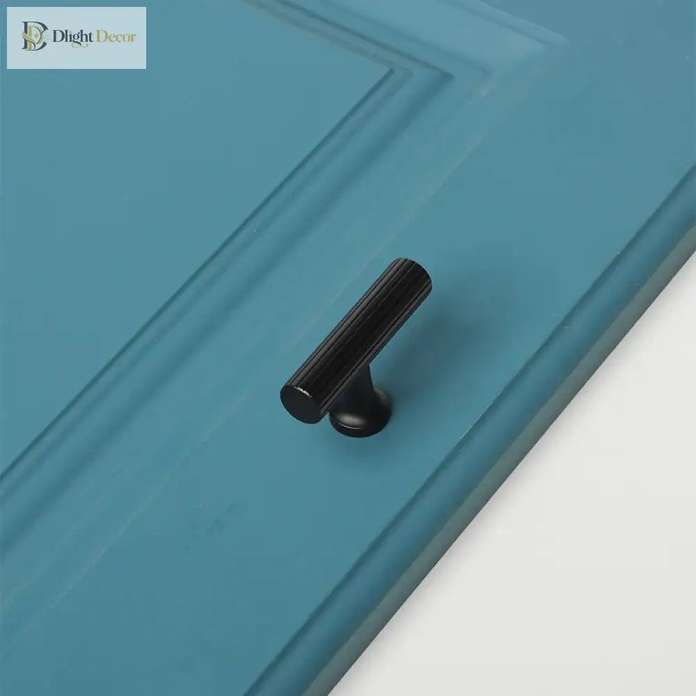Black Vertical Line Brass Furniture Handles – Cabinet Drawer Knobs and Wardrobe Pulls Handles