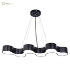 Blake - Modern Led Pendant Light With Irregular Shade (Black Or White) Lighting