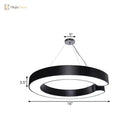Blake’s Bold C - Curve: Modern Led Pendant Lamp In Black Or White Ceiling Light