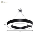 Blake’s Bold C - Curve: Modern Led Pendant Lamp In Black Or White Ceiling Light