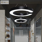 Blake’s Bold C - Curve: Modern Led Pendant Lamp In Black Or White Ceiling Light