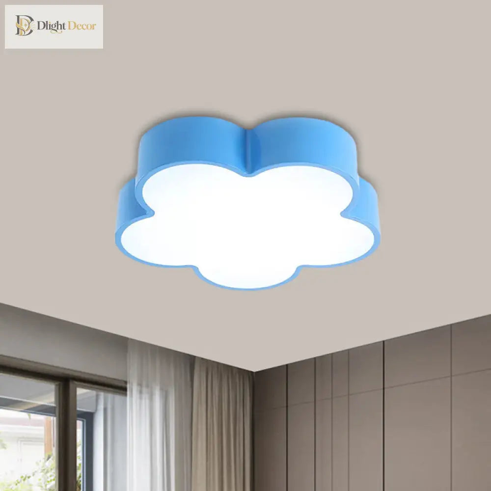 Blooming Fun: Colorful Flower Led Ceiling Light For Kids