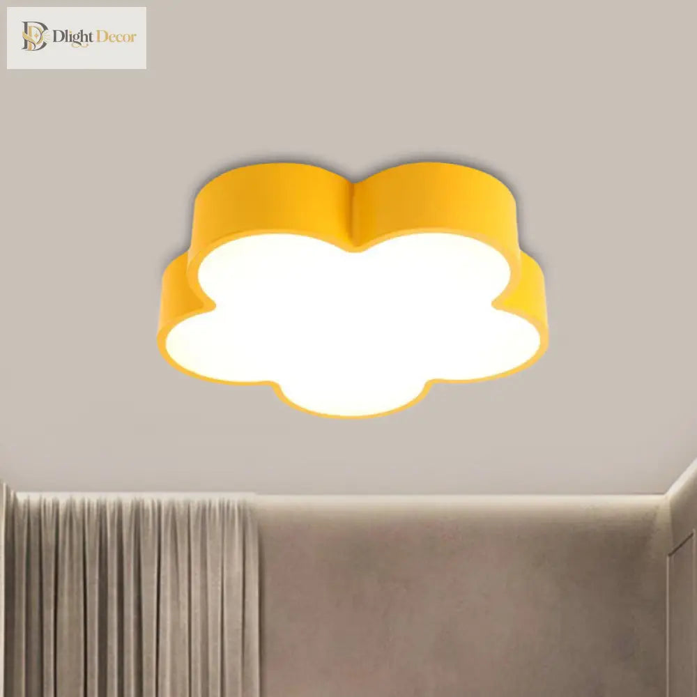 Blooming Fun: Colorful Flower Led Ceiling Light For Kids