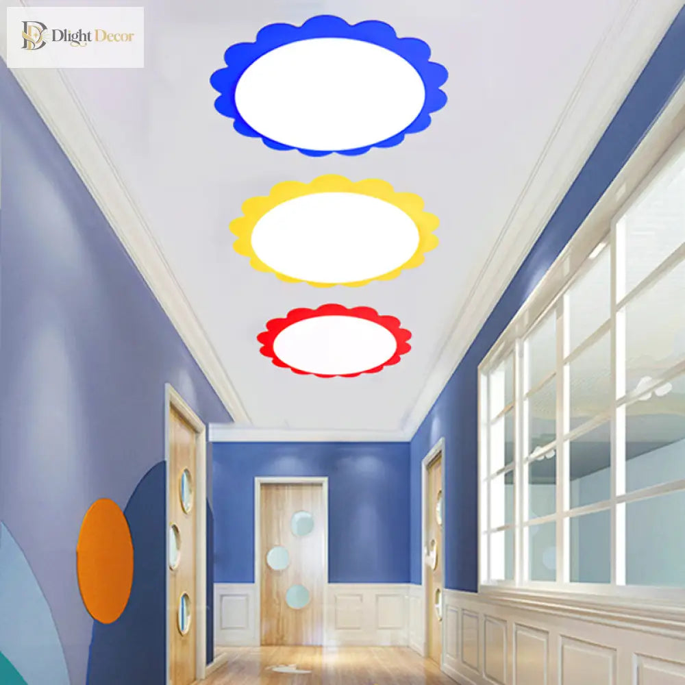 Blooming Beauty: Cartoon Flower Led Ceiling Light