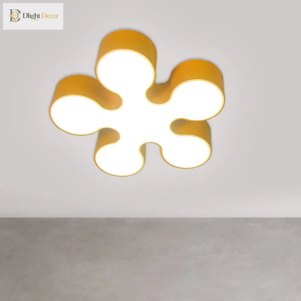 Blooming Brilliance: Colorful Blossom Led Ceiling Light For Kids