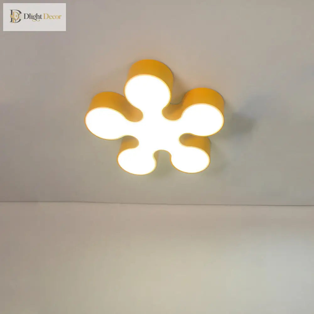 Blooming Brilliance: Colorful Blossom Led Ceiling Light For Kids