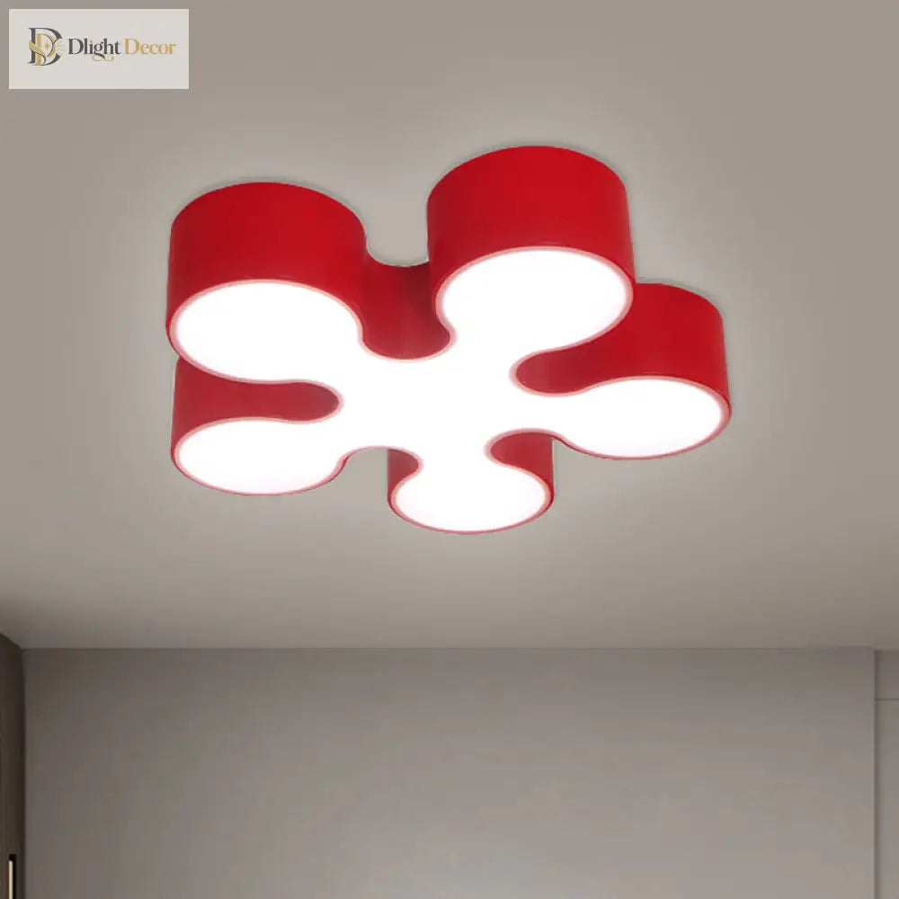 Blooming Brilliance: Colorful Blossom Led Ceiling Light For Kids