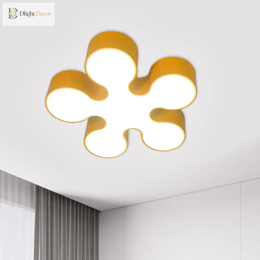 Blooming Brilliance: Colorful Blossom Led Ceiling Light For Kids