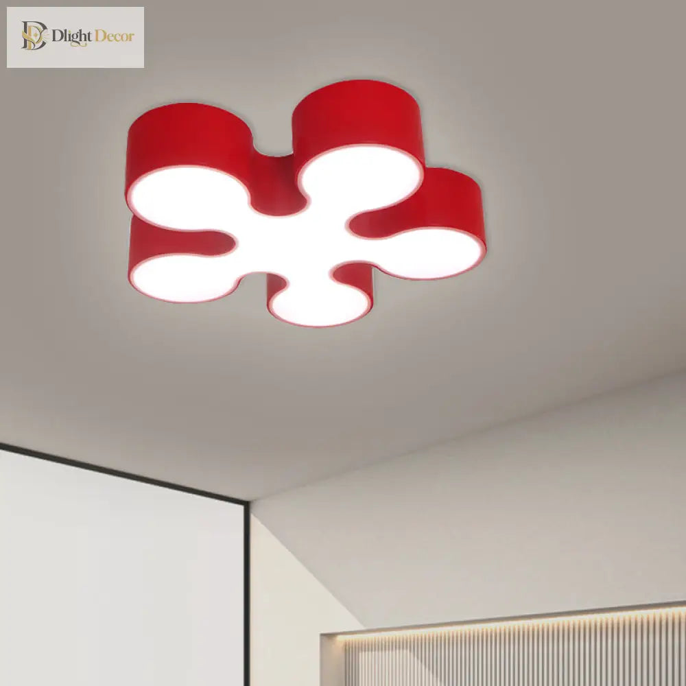 Blooming Brilliance: Colorful Blossom Led Ceiling Light For Kids