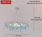 Blue Water-Drop Crystal Chandelier – configuration option 9