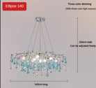Blue Water-Drop Crystal Chandelier – configuration option 10