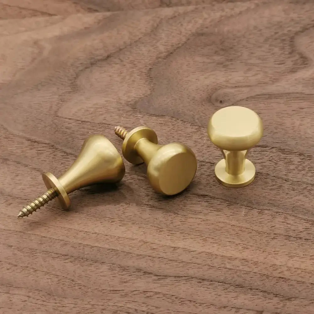 Brass Cabinet Handle and Hook – Gold Knob for Furniture Wardrobes and Towel Holders knob