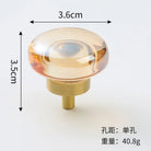 Brass Crystal Cupboard Cabinet Handle Kitchen Drawer Knobs Light Luxury Furniture Hardware Transparent Handle Home